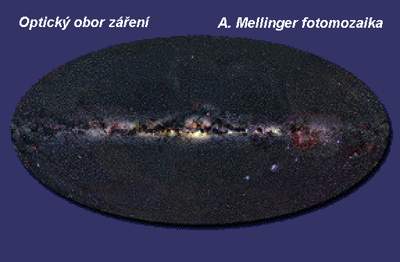 Celý snímek Galaxie v tomto spektru. Snímek