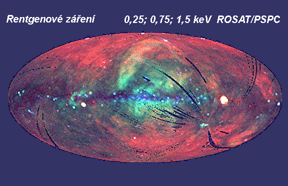 Celý snímek Galaxie v tomto spektru. Snímek