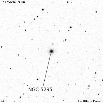 Negativní snímek oblohy NGC 5295