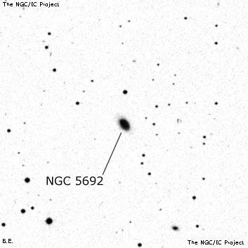 Negativní snímek oblohy NGC 5692