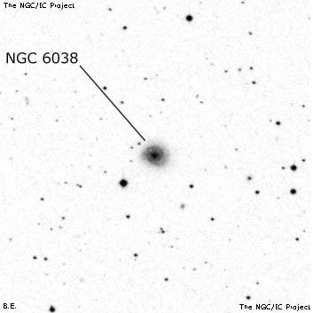 Negativní snímek oblohy NGC 6038